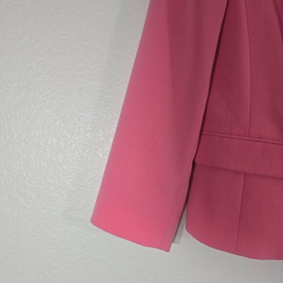 Nine West Womens Blazer Size 10 Pink Open Front Career Workwear Professional - Picture 4 of 10